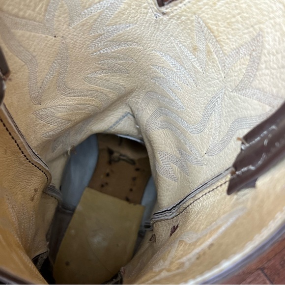 Nocona vintage brown cowboy boots size 9.5 Women’s 9 1/2 S91 - Picture 10 of 16